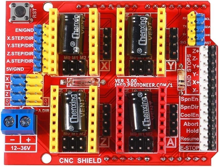 WWZMDiB CNC Shield V3 Engraving Machine Expansion Board A4988 Driver Expansion Board for Arduino 3D Printer CNC A4988