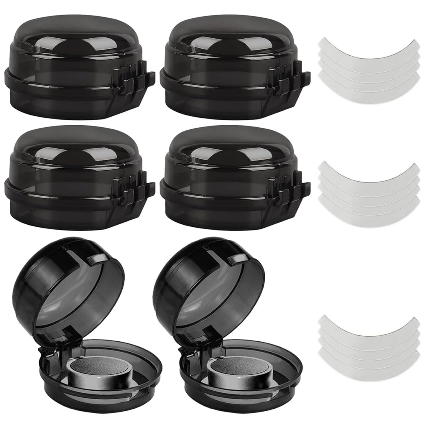 Stove Knob Safety Covers, 6PCS Gas Stove Knob Locks, Heat-Resistant Covers, Easy to Install Oven for Child SafetyStove Safety