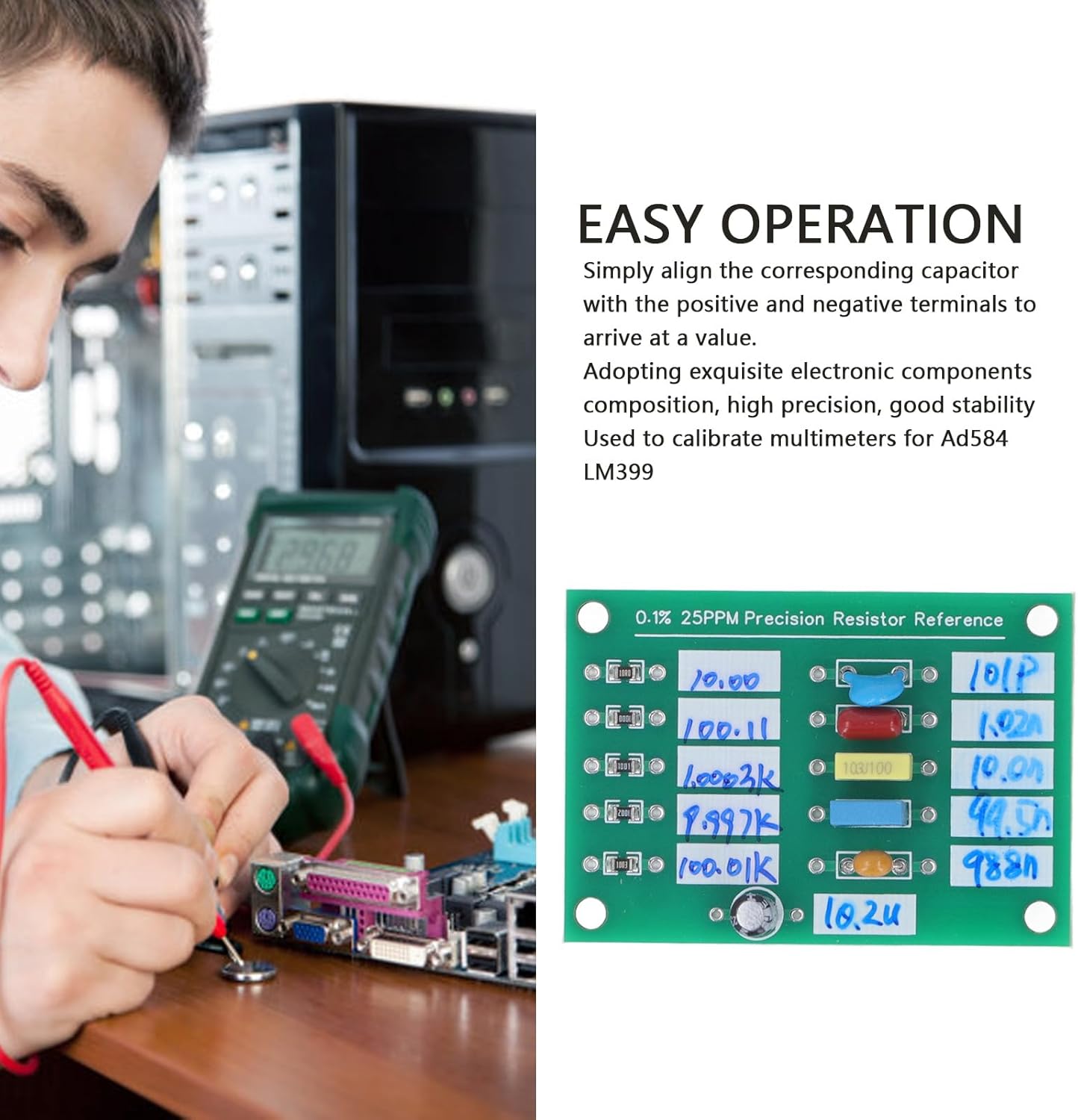 Reference Plate Replaccement 0.1% 25PPM Capacitance Board for Ad584 LM399 Automated Test Systems
