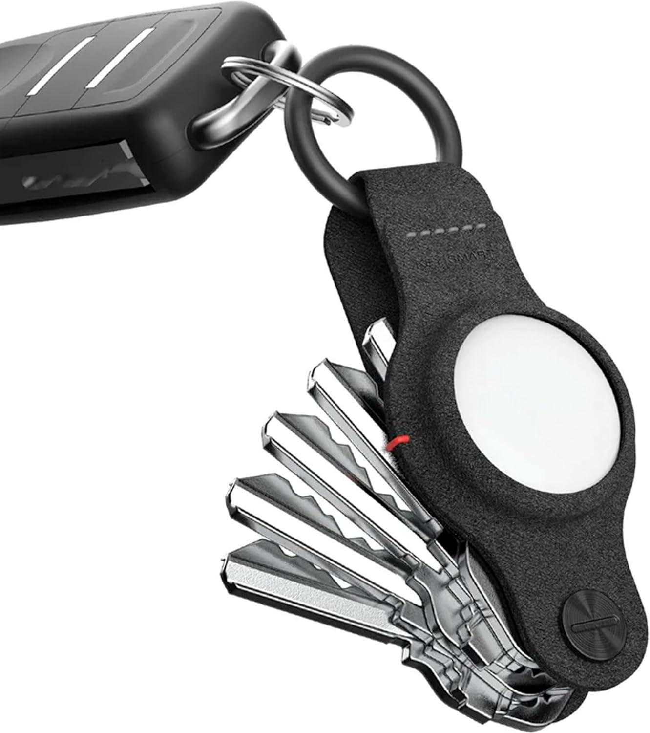 KeySmart AirTag Keychain Key Holder, Compatible with Apple AirTag Holder, Key Organizer Keychains