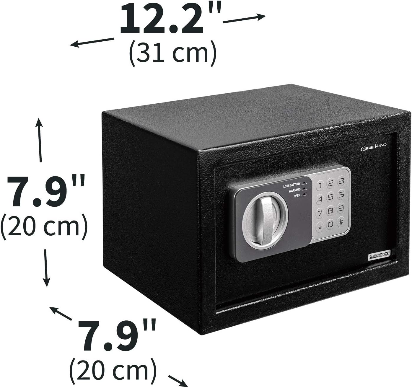 Genie Hand – Time Delay Safe, Anti Robbery Safe Box, Timed Controlled Opening – B-Class Lock – Anti Bounce Technology – Emergency Opening Keys (Medium – Standard)