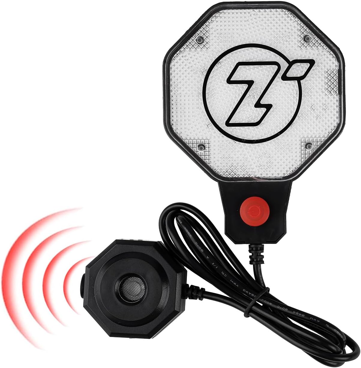 ZONETECH Garage Parking Sensor Ultrasonic Car Parking Stopper for Garage with Red/Yellow/Green LED Indicators –Adjustable Stop Distance 12" to 6.5 ft USB Powered Easy Install Wall-Mount System