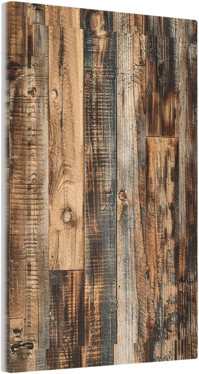 Light Switch Cover Plate Rustic Brown Wood Pattern Splice Plank 1 Gang No Device Blank Electrical Wall Plates Faceplate Decorative Switch Plate For Farmhouse Cabin Decor