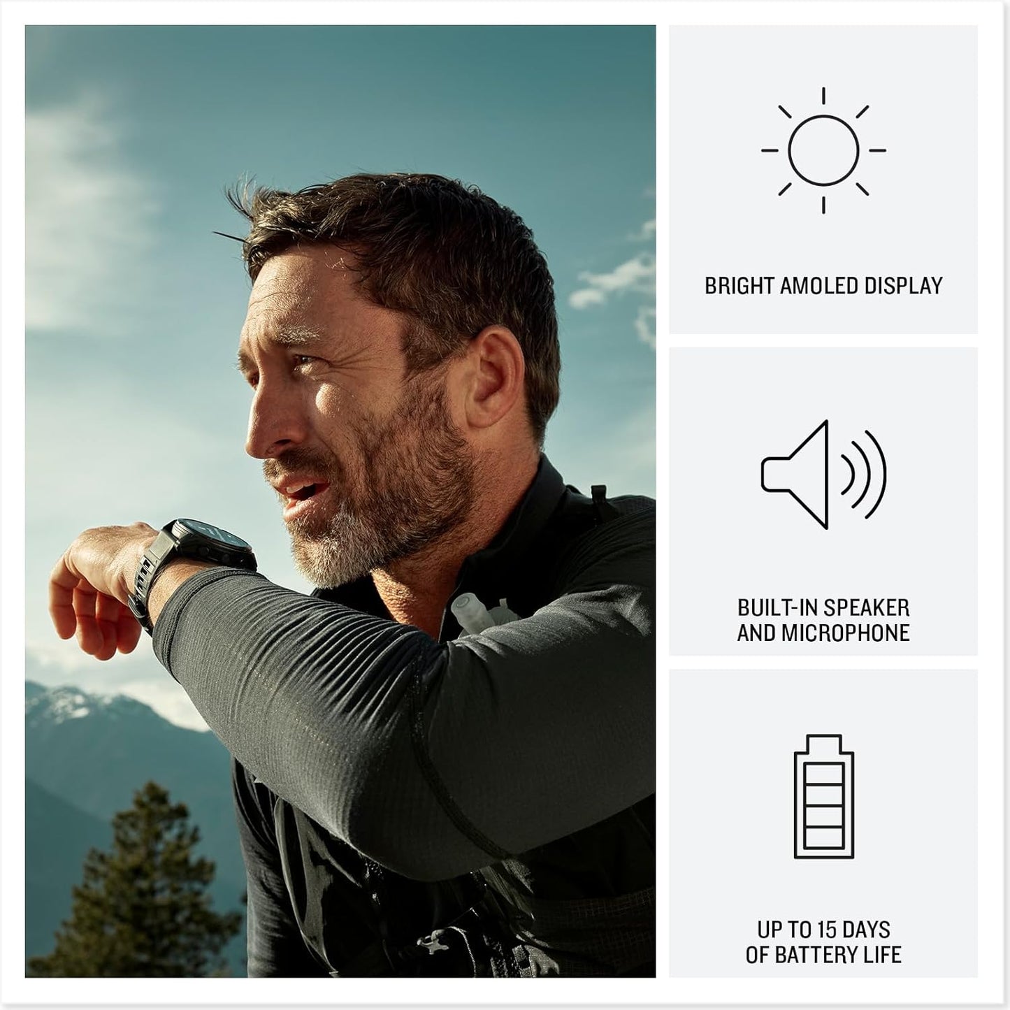 Garmin Fenix 8 Pro, 47mm, AMOLED Display, Premium Multisport GPS Smartwatch, inReach Technology for Emergency Survival, Health Tracking | Titanium/Graphite, Signature Series Power Bundle