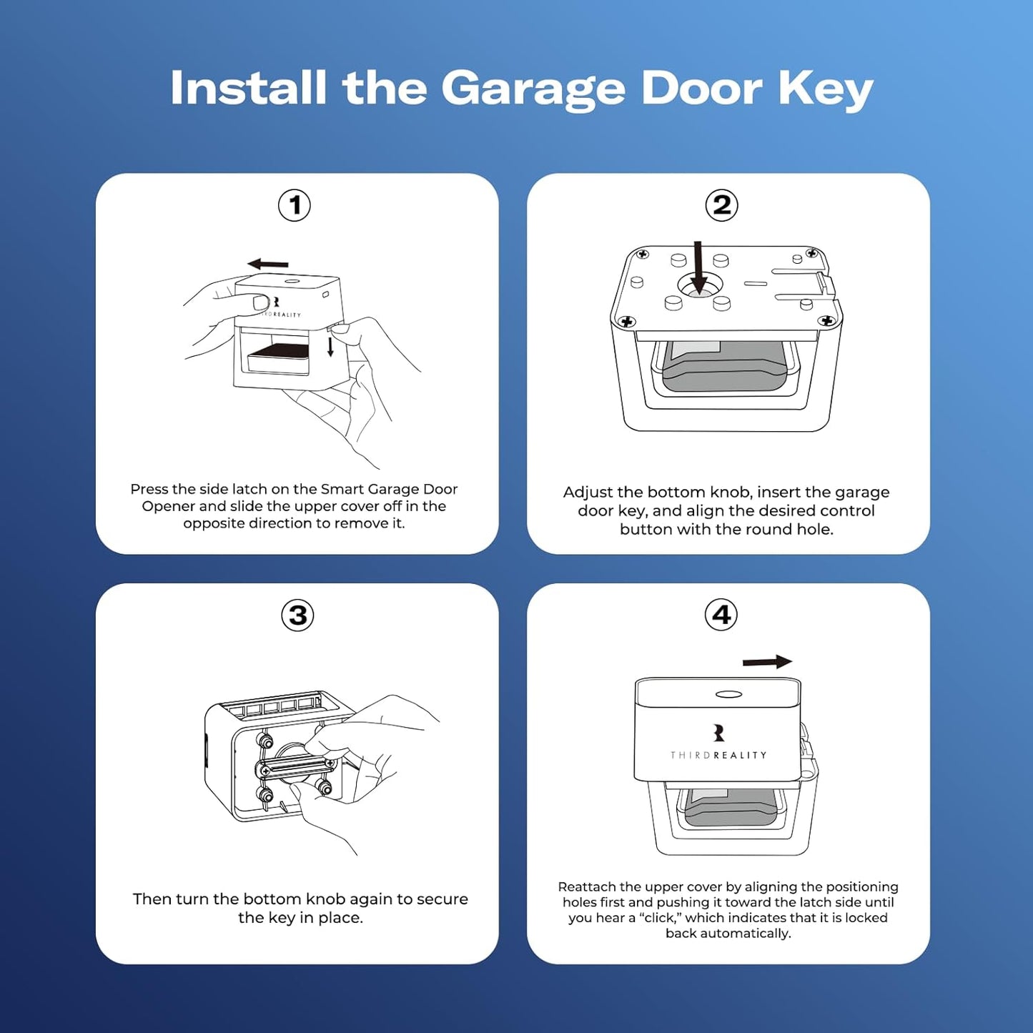 THIRDREALITY Smart Garage Door Opener, Matter Certified, Retrofit with Existing Remote, Compatible with Alexa, Apple Home, Google Home, SmartThings, Home Assistant & Homey