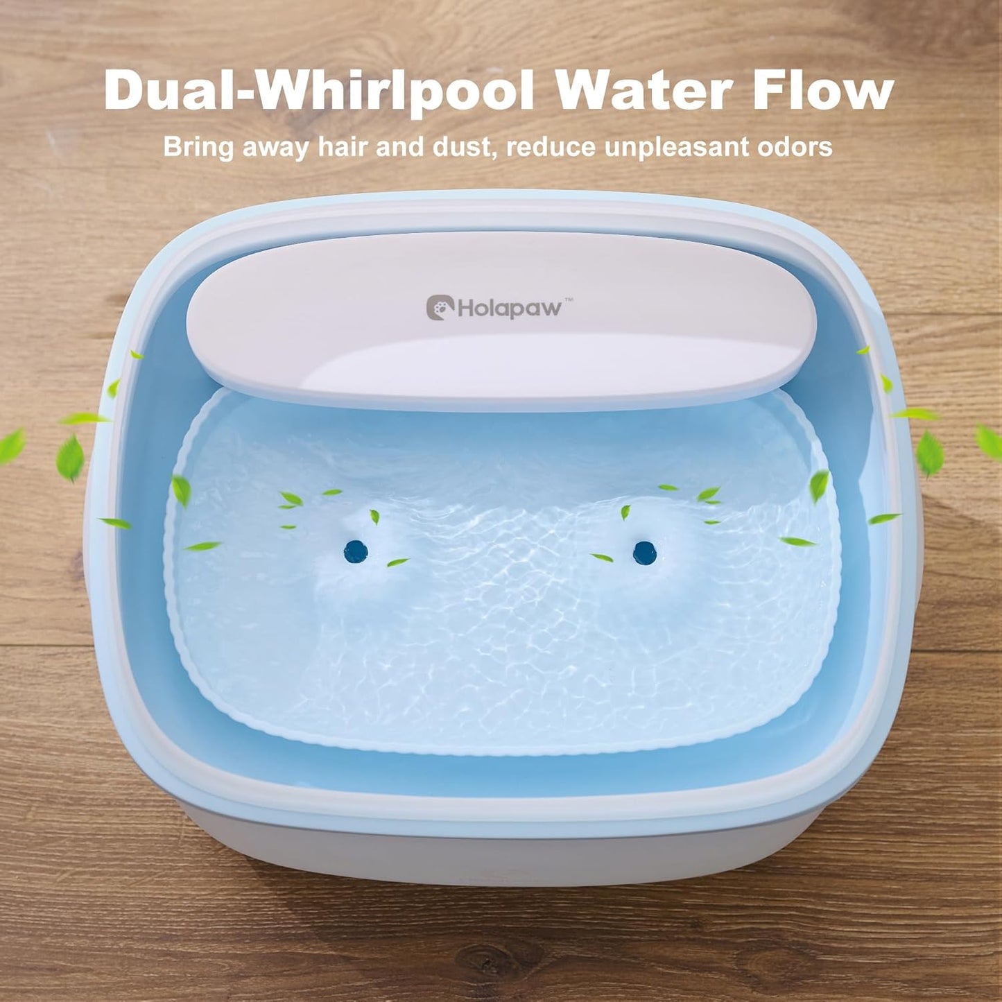 Dog Water Fountain for Large Dogs, 2.1Gal/8L Dog Water Bowl Dispenser, No Spill Automatic Pet Water Fountain for Dogs Cats Multiple Pets with Ultra Quiet Pump, 3 Filter Replacement, Blue