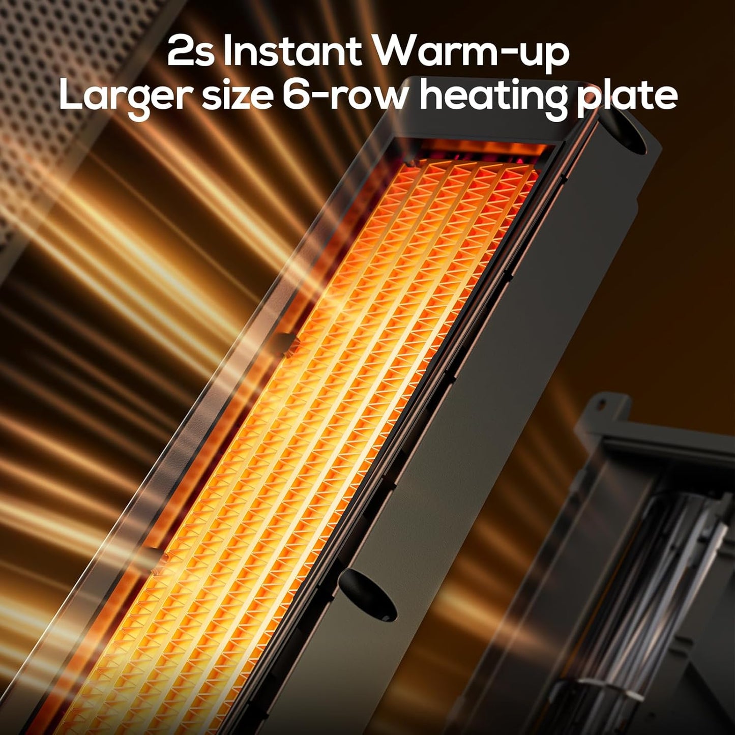 Hykolity Space Heater Large Room, 30" Electric Heaters for Indoor Use with Thermostat and Remote,70° Oscillation, 24H Timer, 1500W Fast Heating Portable Heaters for Office, Bedroom, Home - Black