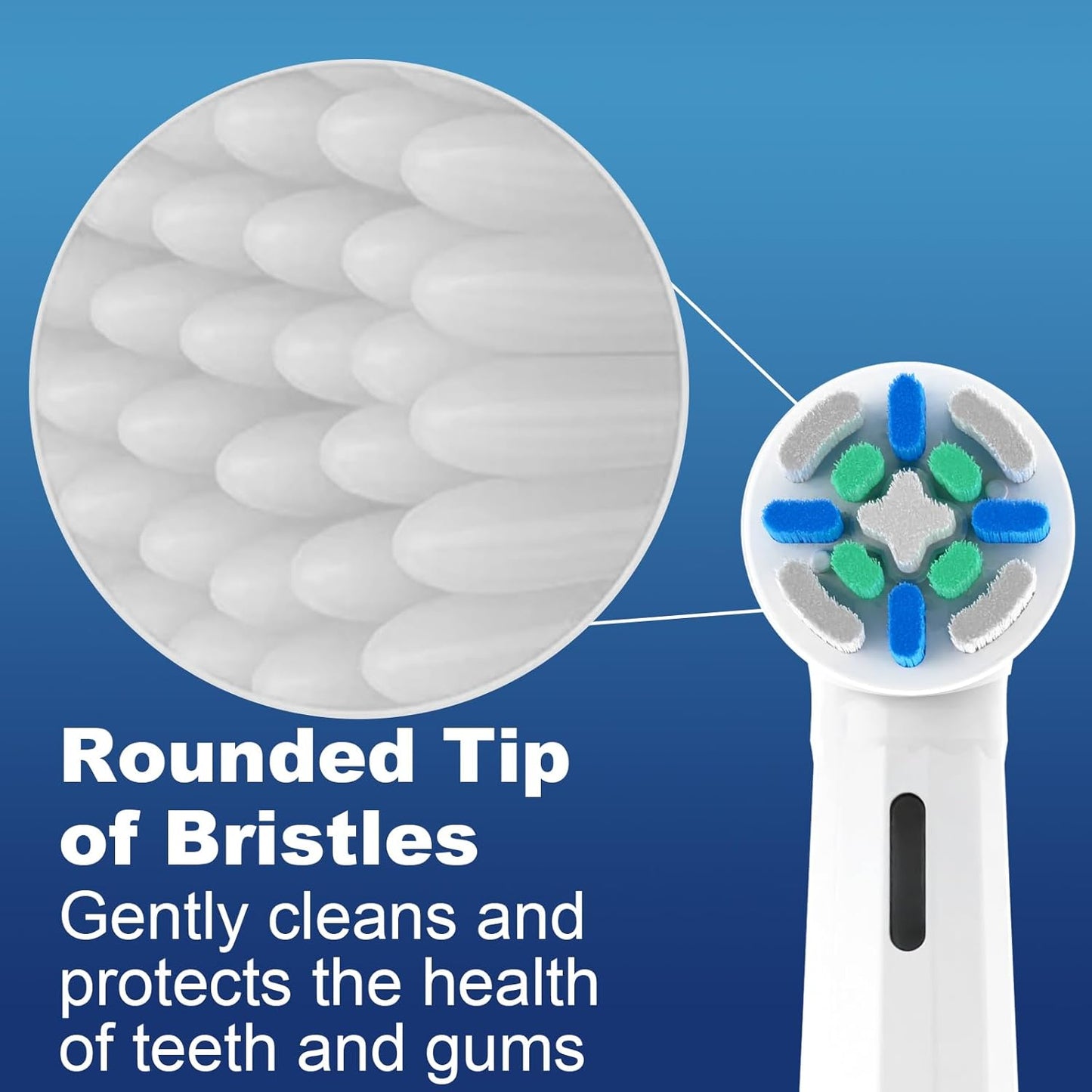 12 Pack Smart Cleaning IO Replacement Heads Compatible with Oral B iO 2 3 4 5 6 7 8 9 10 Series Electric Toothbrush, Brush Heads Compatible with Oral B iO Electric Handles, White