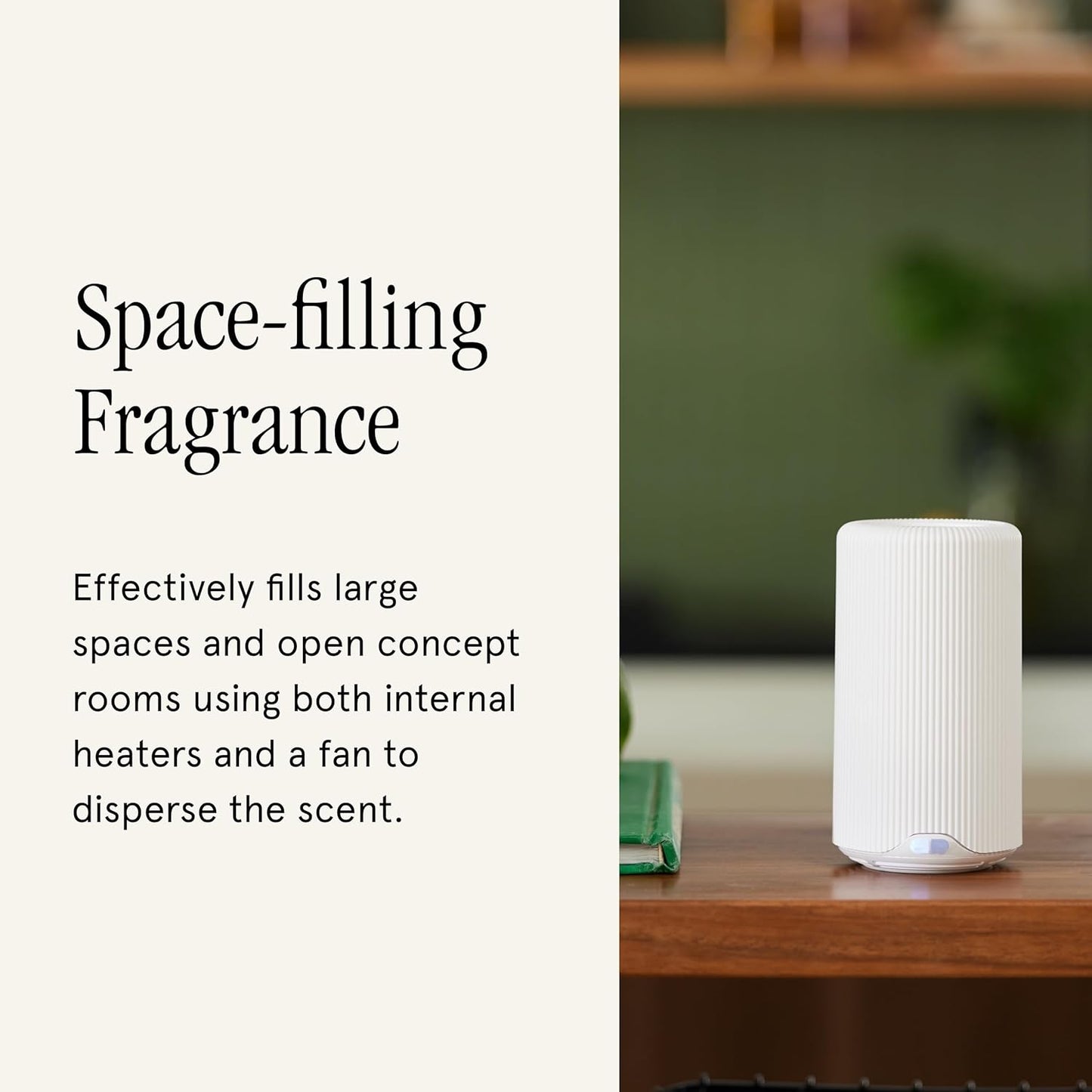 Pura Plus Smart Home Fragrance Diffuser for Large Spaces - Adjust Scent Intensity, Set Schedules & Timers, and More in Pura App - Fragrances Sold Separately - White