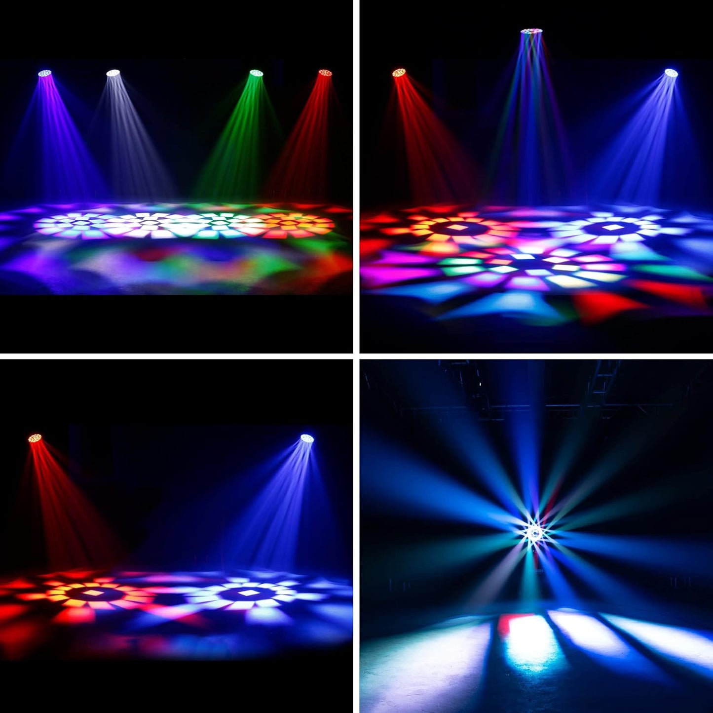 SHEHDS Moving Head Lights LED 19X20W Beam/Wash/Zoom/Dazzle/Strobe Effect RGBW 4in1 Big Bee Eye Stage Lights 4-45°Beam Angle CTO Mode DMX Control for Christmas Club Wedding