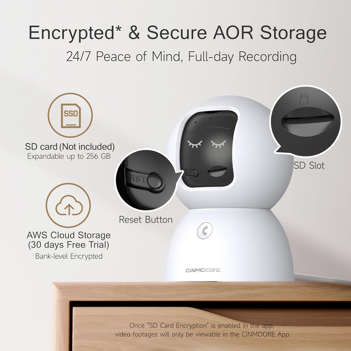 2.5K Pet/Dog Camera with Speaker/Phone App, No-Monthly-Fee AI Person/Pet/Cry Detection Security Camera Indoor, PTZ 2.4GHz WiFi Baby Monitor Cameras for Home Security, Night Vision, 2-Way Talk