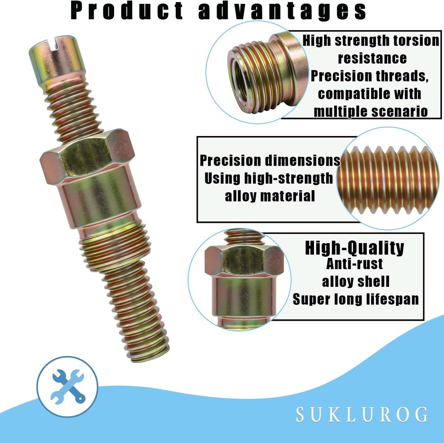 （1PC）66792 Top Dead Center Locater Screws, Piston Stop Tool for TDC Locating,Screws into 14mm Spark Plug Hole Piston Stop Tool