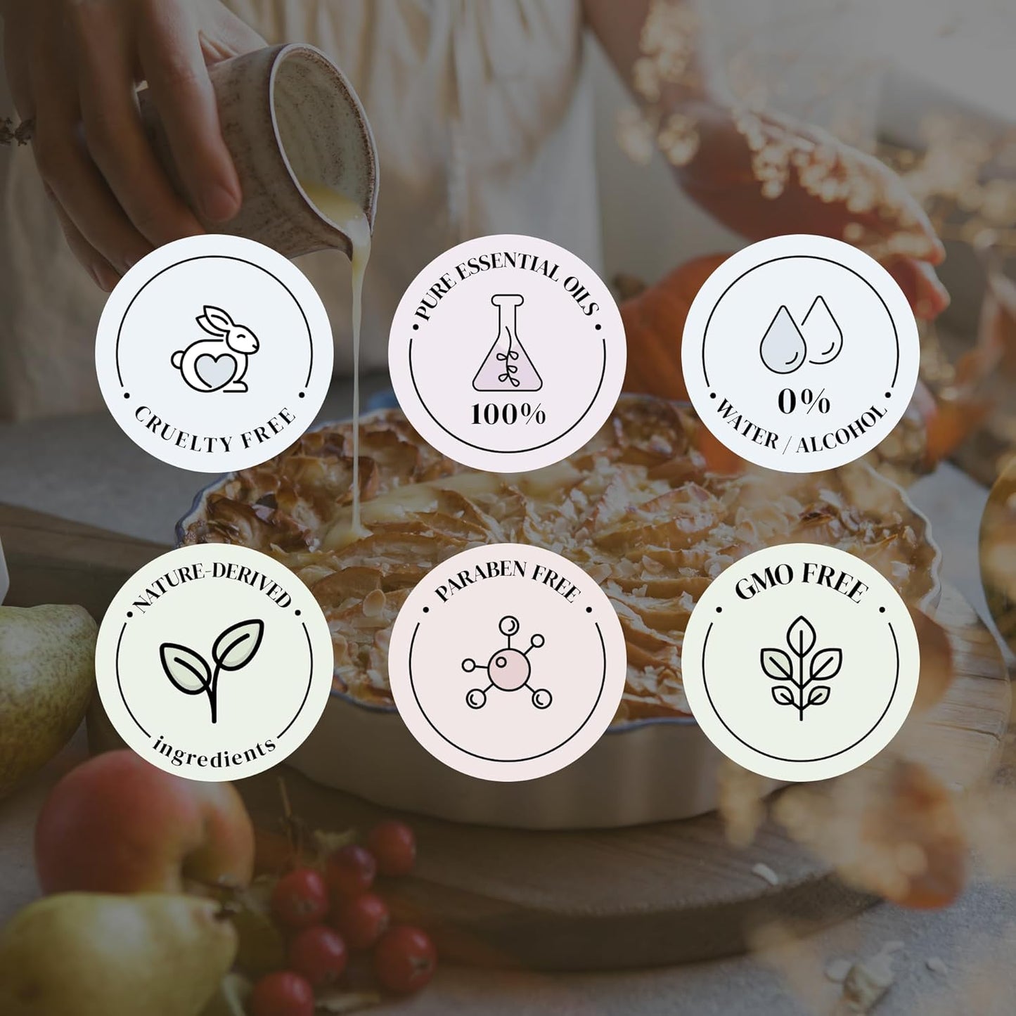 Cozy Apple Essential Oils for Diffusers for Home, Nature-derived Fall Essential Oils, Long-Lasting & Family-Friendly Diffuser Oils Scents, IFRA Certified, Cold Air & Ultrasonic - 4 oz