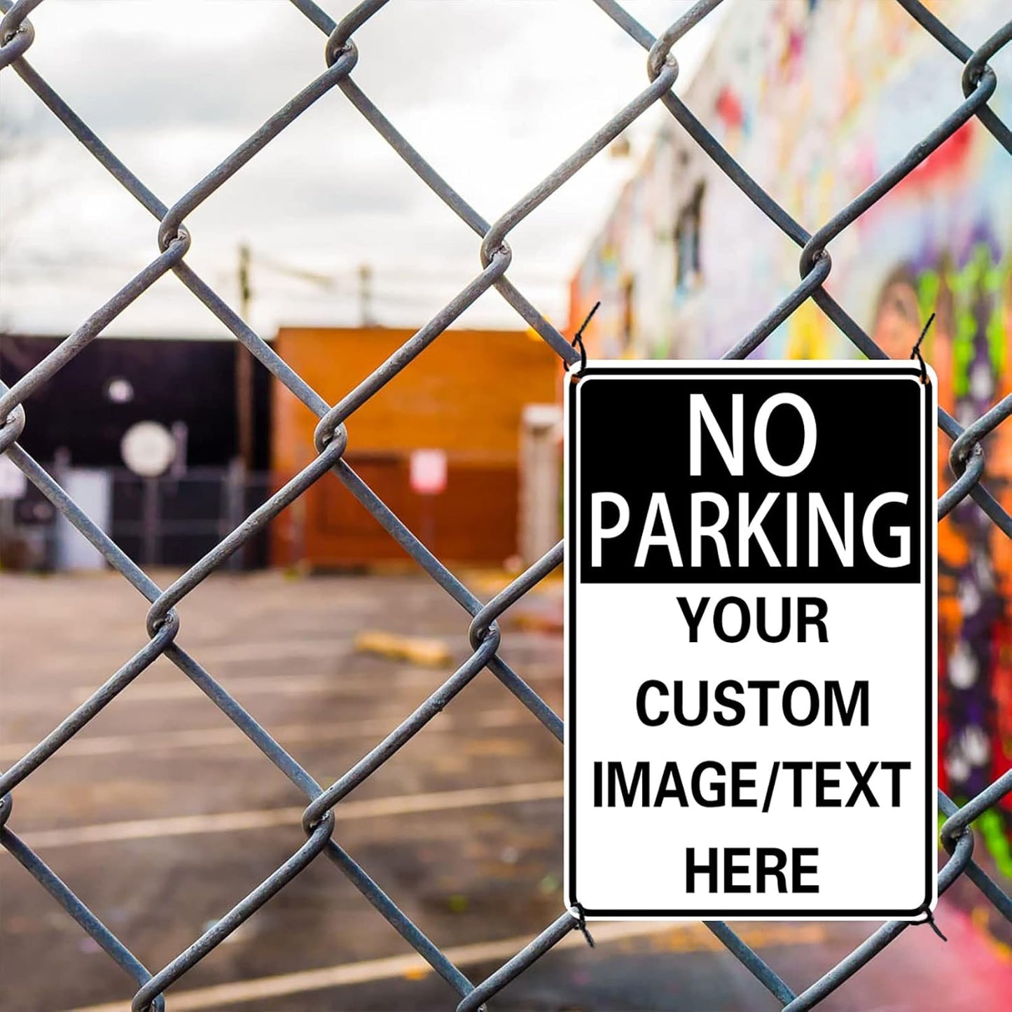 No Parking Signs Custom Parking Sign for Parking Lots Business and Schools Outdoor Use Aluminum Metal Decor 12x8 Inches