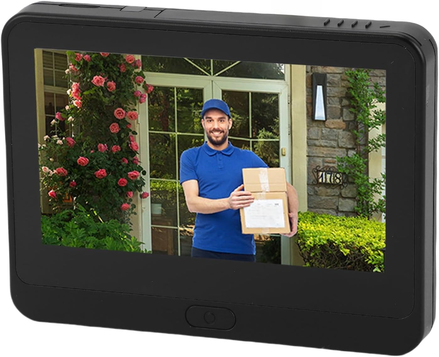 Zopsc Peephole Camera 1080P, Digital Door Viewer with 4.3in Color Screen, PIR Human Detection, High Definition Recording, Voice Changing, for Home Security Monitoring