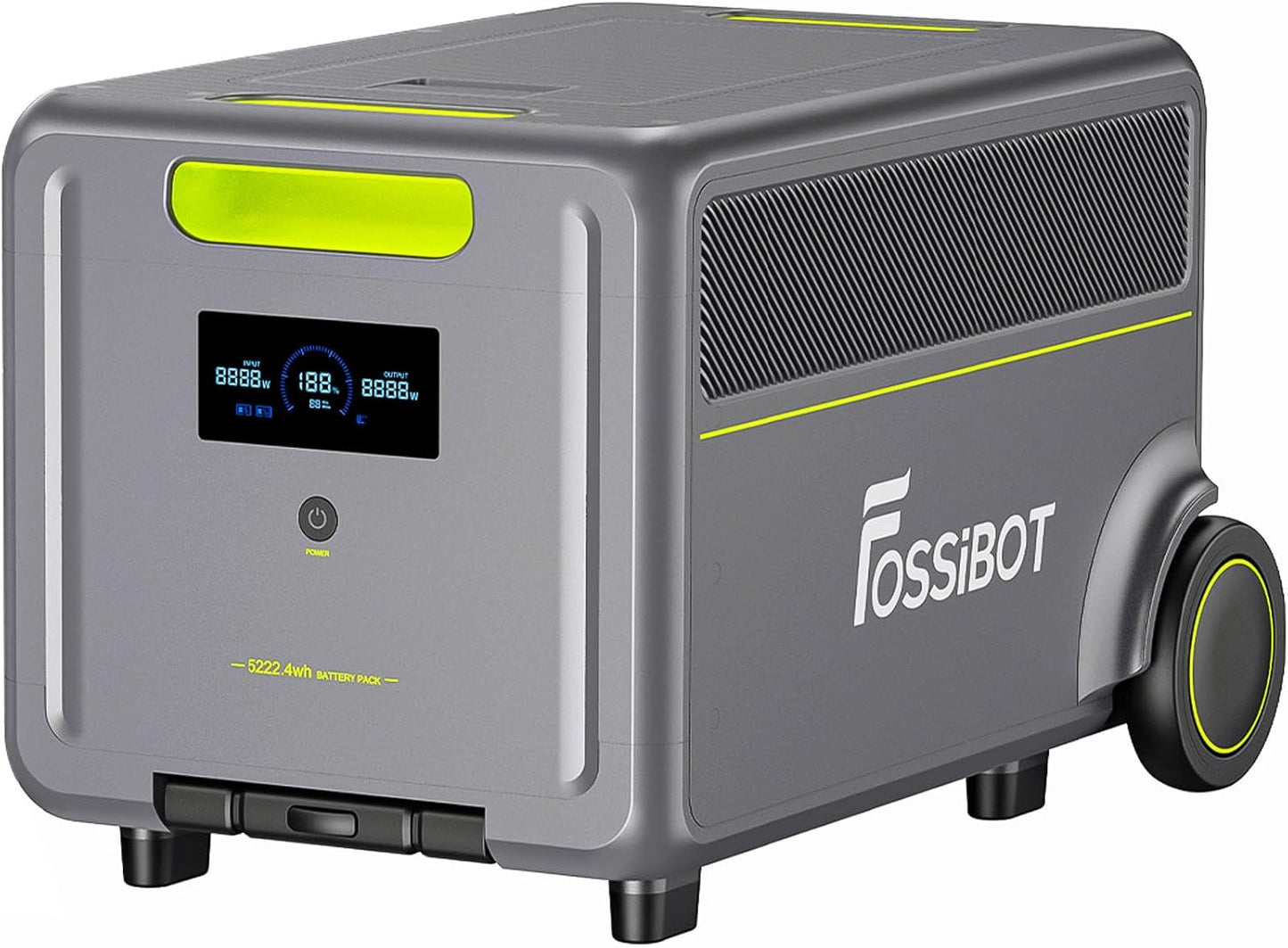 FOSSiBOT 5222Wh Extra Battery for F7200, Lifepo4 Battery Expandable to 15666Wh for Home Backup Use, Emergency, Camping, RV