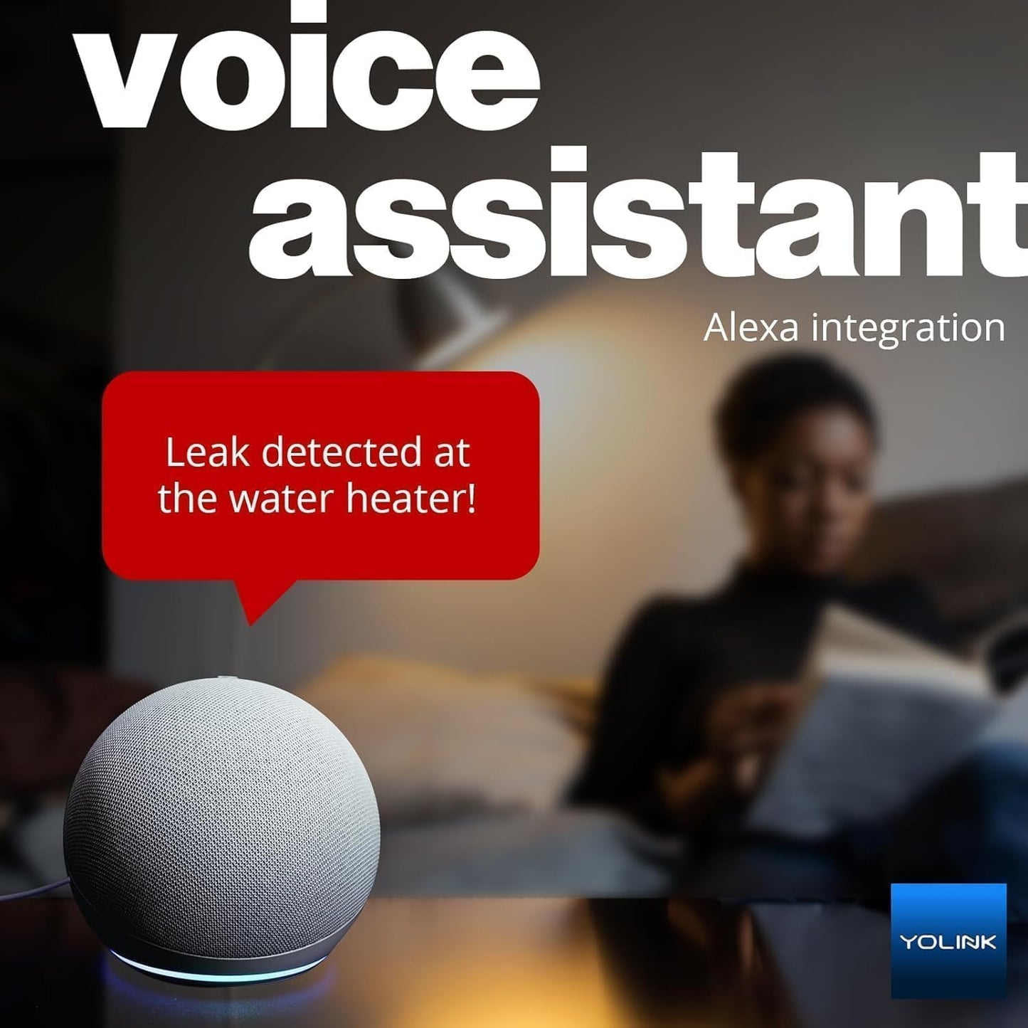 YoLink Water Leak Starter Kit: Hub + 2 Leak Sensor 4 (105 dB Siren), LoRa Long-Range, App/SMS/Email Alerts, D2D Offline, 2 AAA Up to 5-Year Battery, Compatible with Alexa/IFTTT/Home Assistant