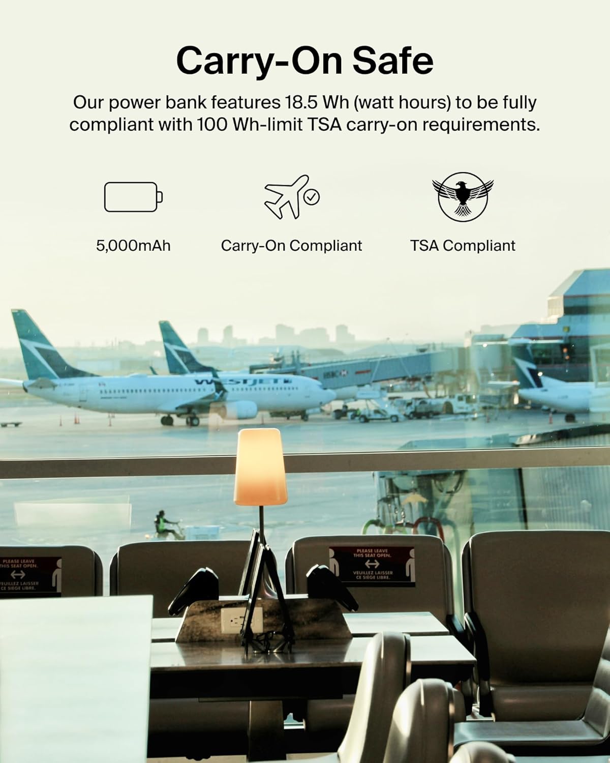 Belkin Portable Charger, Wireless Power Bank 15W 5000mAh w/ Qi2, MagSafe Charger + Built-in Pop-up Kickstand - iPhone 17, Air, Pro, Pro Max, AirPods, Apple Watch, Google Pixel 10, etc. - Black