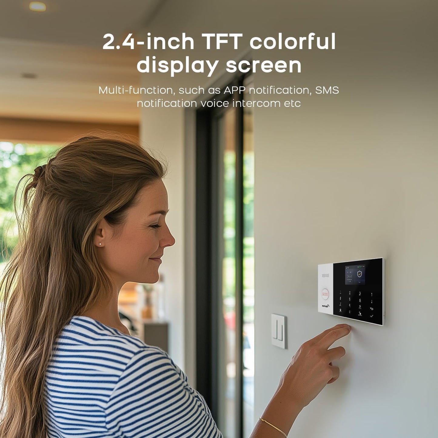 PGST Wireless Home Security System,DIY 4G/WiFi Alarm System,24 Piece Kits with Door/Window Sensors,Motion Detector,Tuya App Alerts Push,Compatible with Alexa and Google Assistant,Subscription Fee
