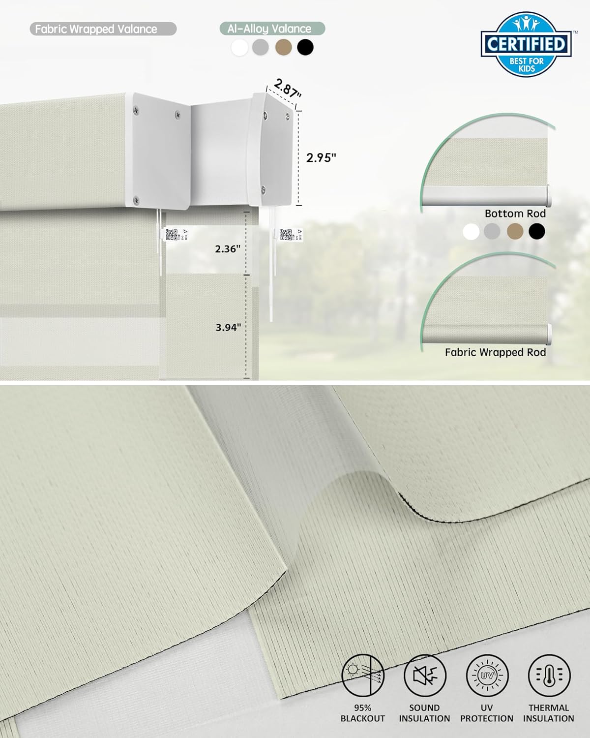 Yoolax Smart Blinds Motorized Matter Zebra Blinds Compatible with Alexa, Google Home, Apple Homekit,Window Shades Blackout Electric Custom Roll Up Indoor Cordless Zebra for Home(Striped Gold)