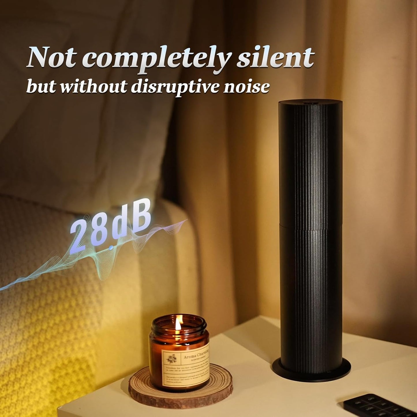 Bluetooth Waterless Diffuser, Essential Oil Diffuser for Home with Cold Air Tech 100ML, 2000 sq. ft Coverage Scent Diffuser for Large Room, Office, Spa, APP and RemoteControl, Black