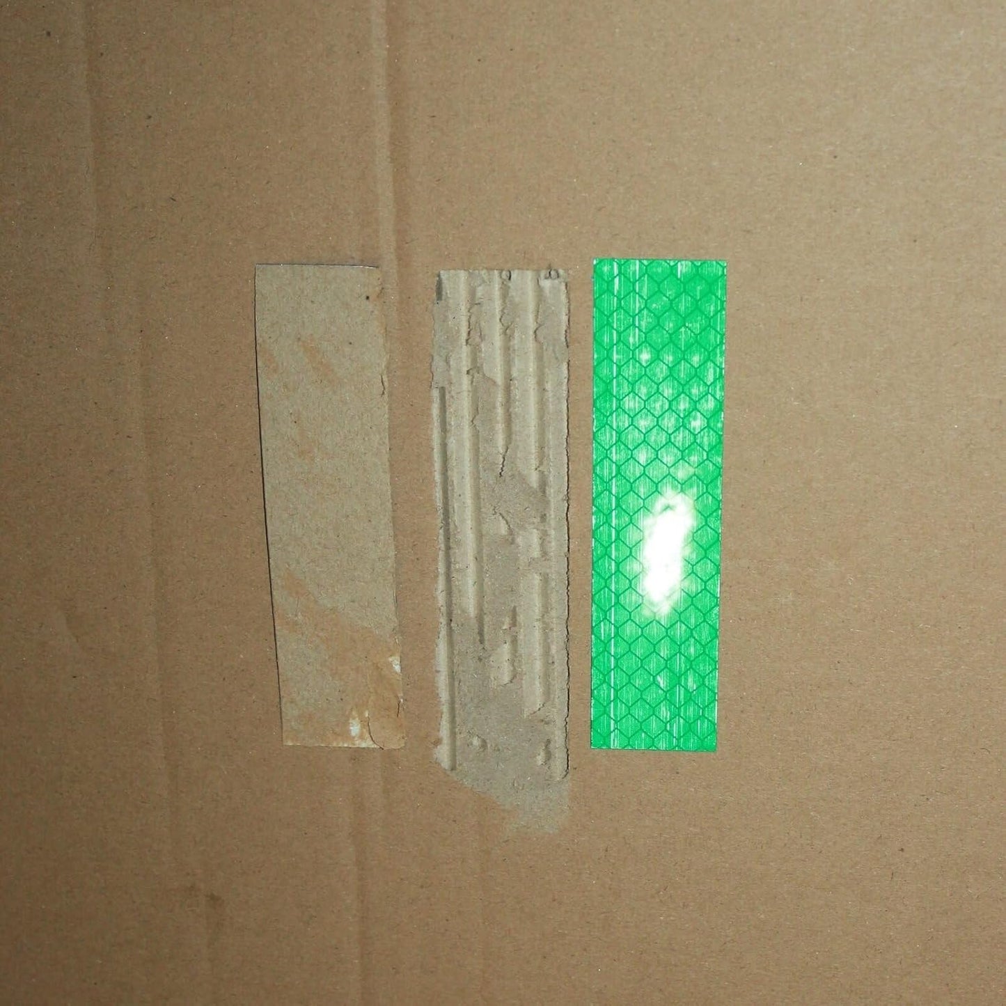 Non Fading Green Reflective Stickers 1 inch X 4 inch, Outdoor Waterproof High Visibility Warning Safety Adhesive Reflector Tape (50 Pcs)