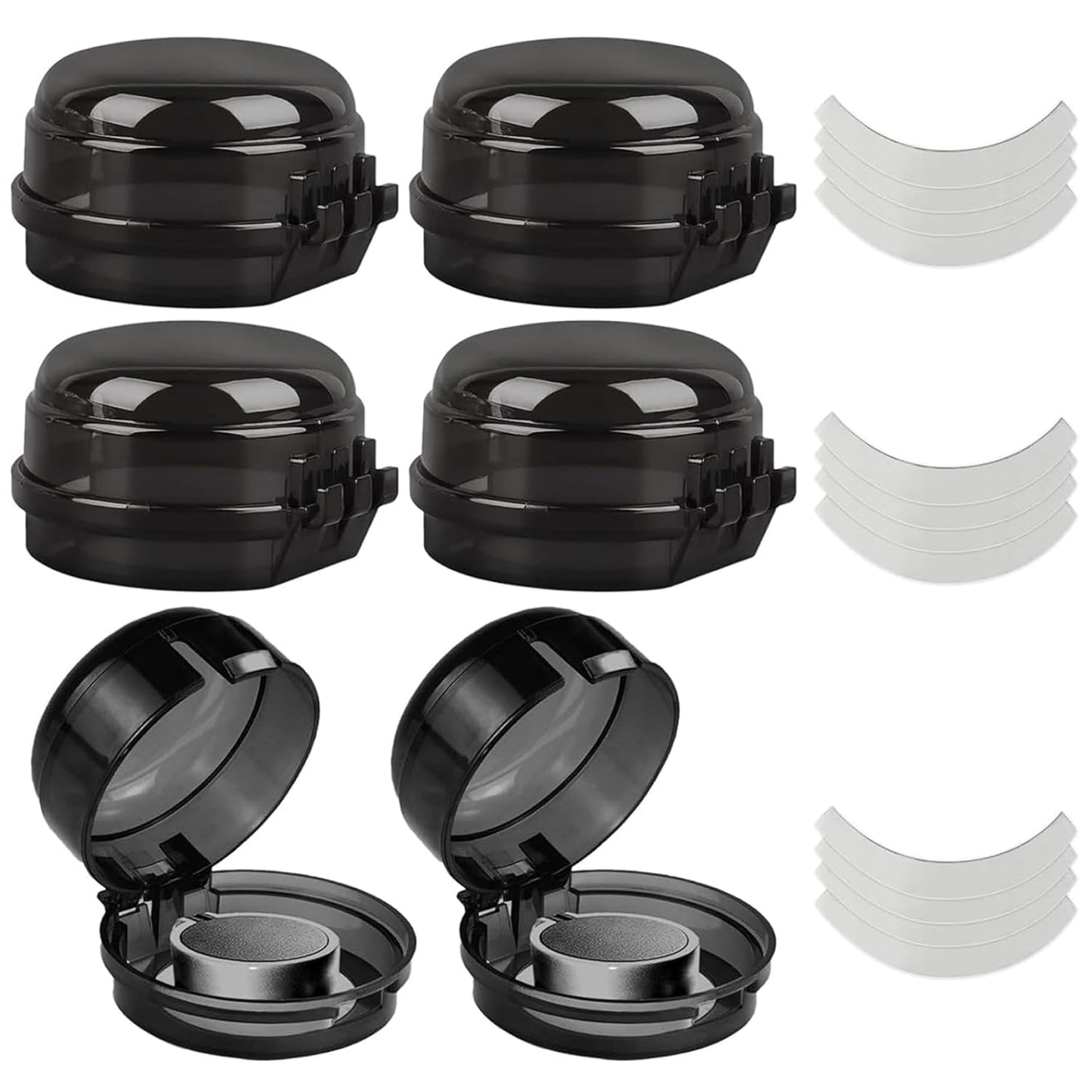 Stove Knob Safety Covers, 6PCS Gas Stove Knob Locks, Heat-Resistant Covers, Easy to Install Oven for Child Safety