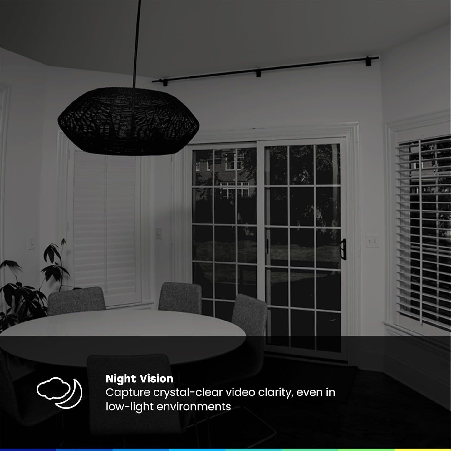 myQ Indoor Plug-in Security Camera Gen 2 – 2K Smart Wi-Fi Camera with Night Vision, Baby and Pet Monitor, Motion Detection and Alerts, 2-Way Audio & App Control