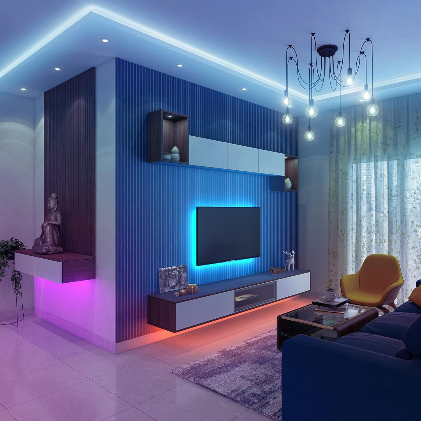 C03RF LED Controller Support PWM 5050SMD COB RGB (+ R G B) 4pin LED Strip Light Compatible with LM096 WR01RF RC03RF RF Remote DC5V/DC12V/DC24V Max 12A Indoor Use Only