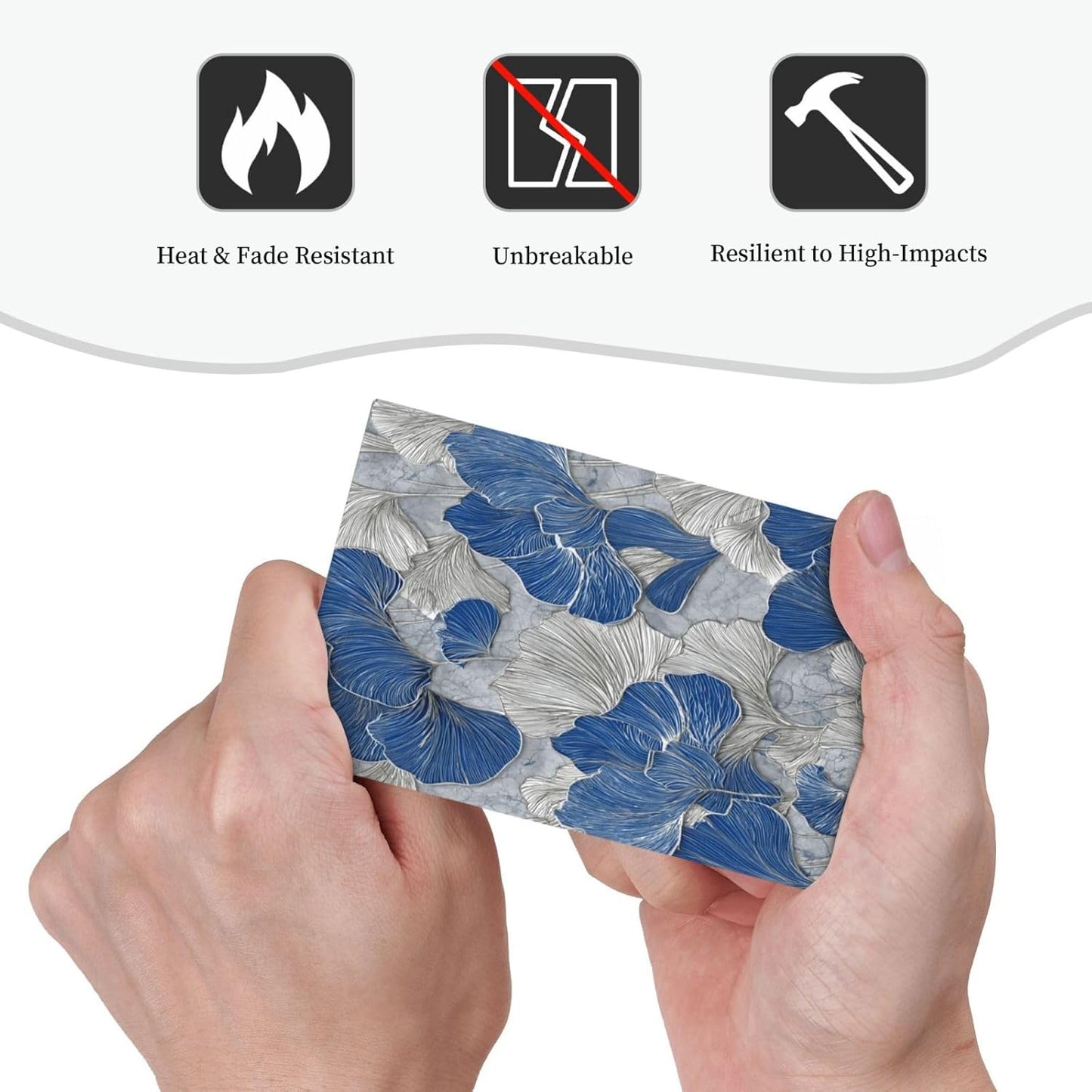 Abstract Blue Marble Plant Leaves No Device Single Blank Decorative Light Switch Covers Electrical Faceplate Switch Plates for Bathroom Kitchen Home