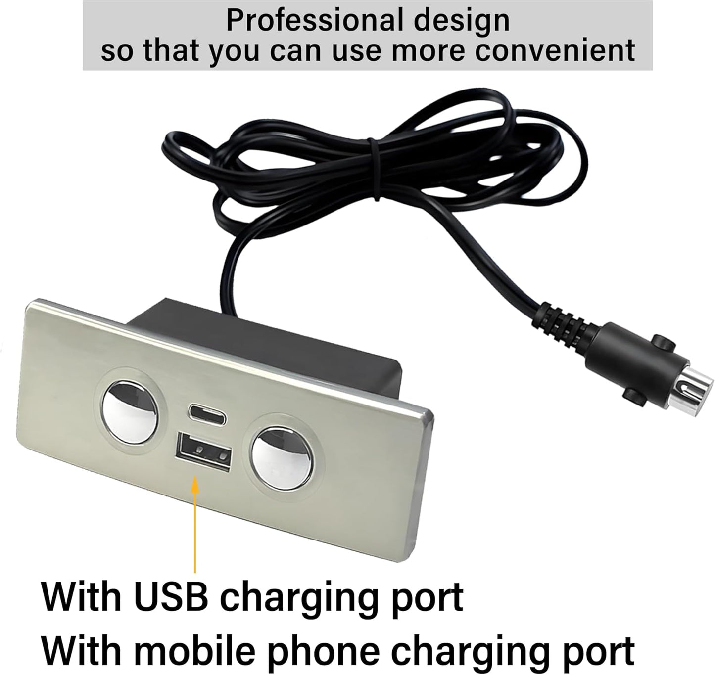 Electric Recliner Switch, Square 2Button 5Pin Chair Lift Controller,Compatible with Okin Limoss Lane Lazy Chair with USB Type C Charging Port,Electric Sofa Controller Stand