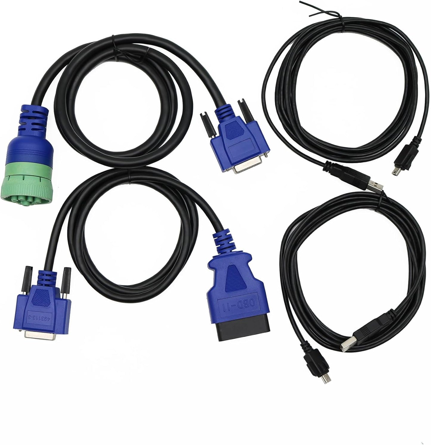 for Nexiq USB Link 3 Wired Edition Universal Truck Excavator Diagnostic Scanner Repair Info Database Plug & Play for Heavy Duty Diesel Engine Code Reader Tool (Nexiq3 Support JP-ROo with Laptop)