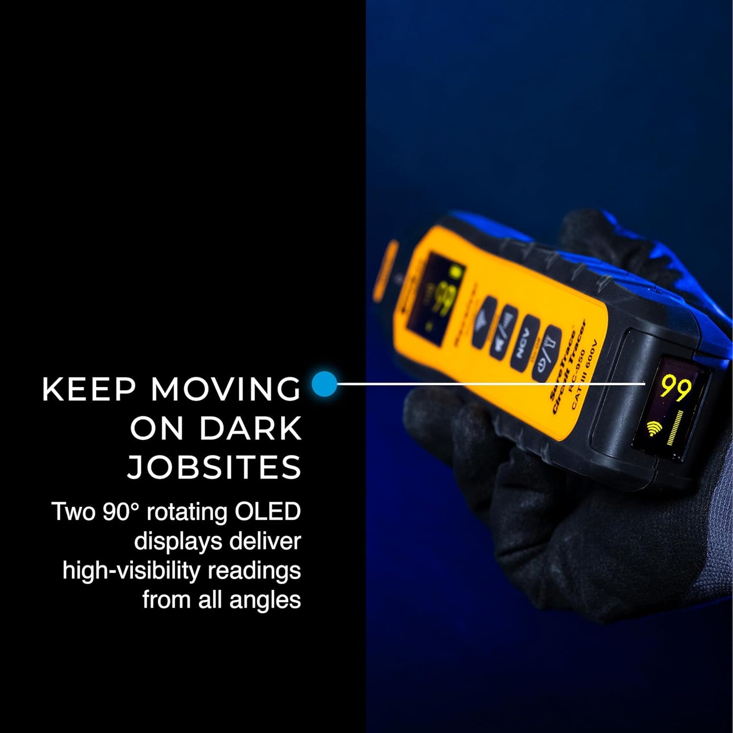 Ideal Electrical SureTrace Pro Circuit Tracer (61-950) 0-600 Volts AC/DC with Built-in Continuity Test, Amperage and Voltage Measurement, and Receptacle Testing — Find Breakers, Faults, and More