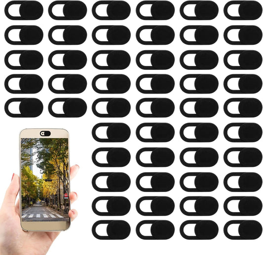50 Pcs Webcam Cover Slide, 0.023 Inch Ultra-Thin Universal Laptop Camera Cover Slide for Laptop, Computer, Phone Protect Your Privacy and Security