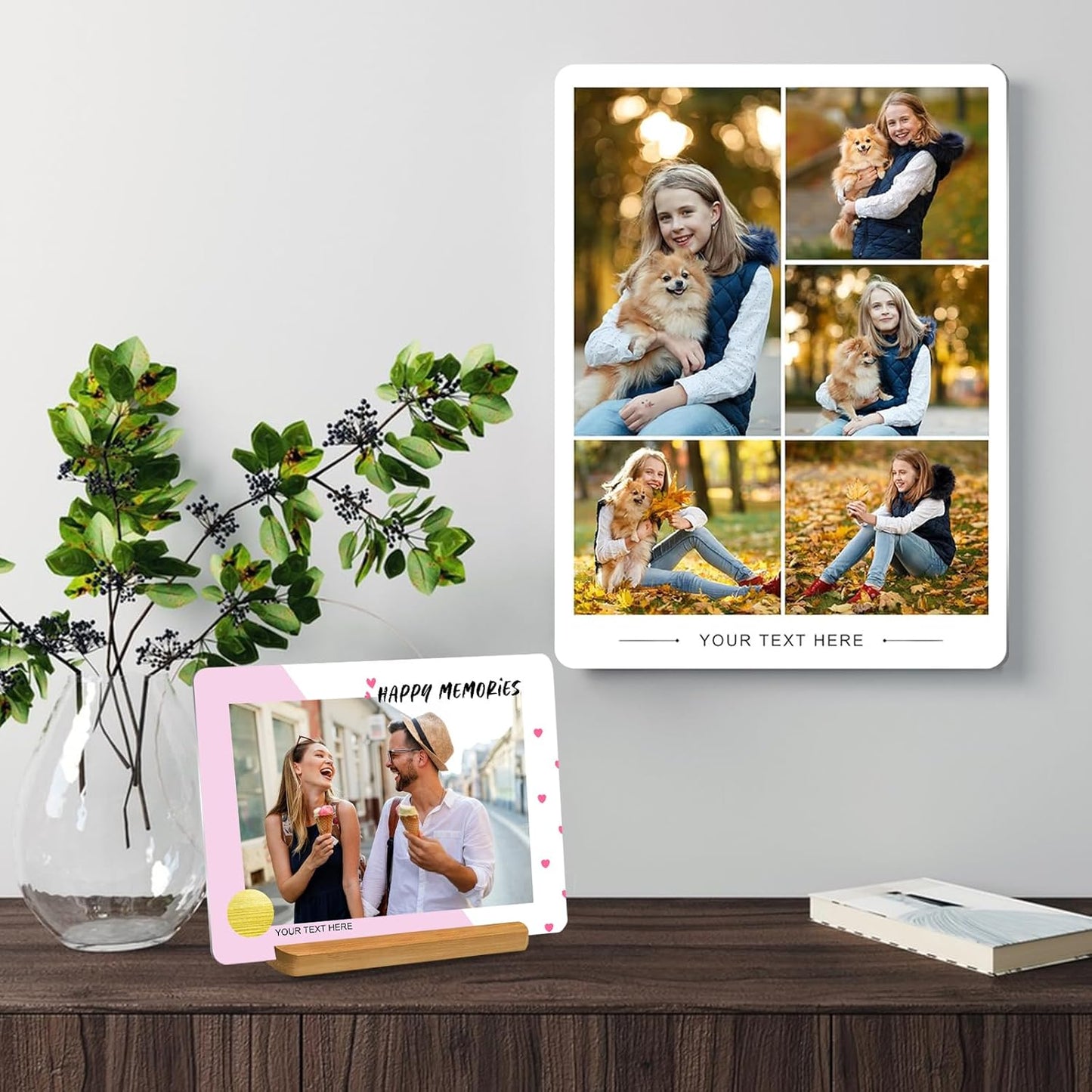 Custom Style Custom Metal Photo Prints,Customize Your own Picture Frame,Personalized Metal Picture Gift for Family and Lovers