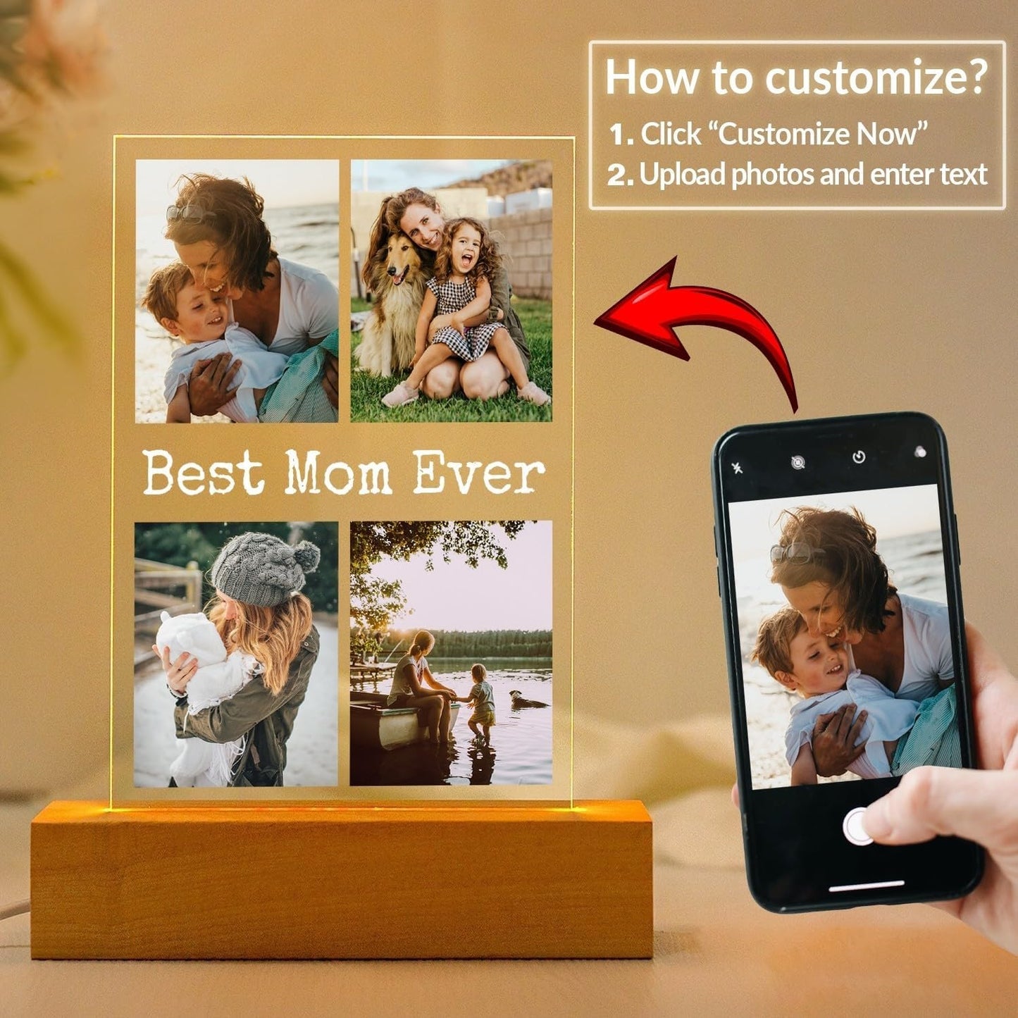Custom Picture Frames, Personalized Photo Frames, Customized Picture Frame, Customizable Photo Frame, Personalized Valentines Day Gifts for Mom, Baby, Kid, Family