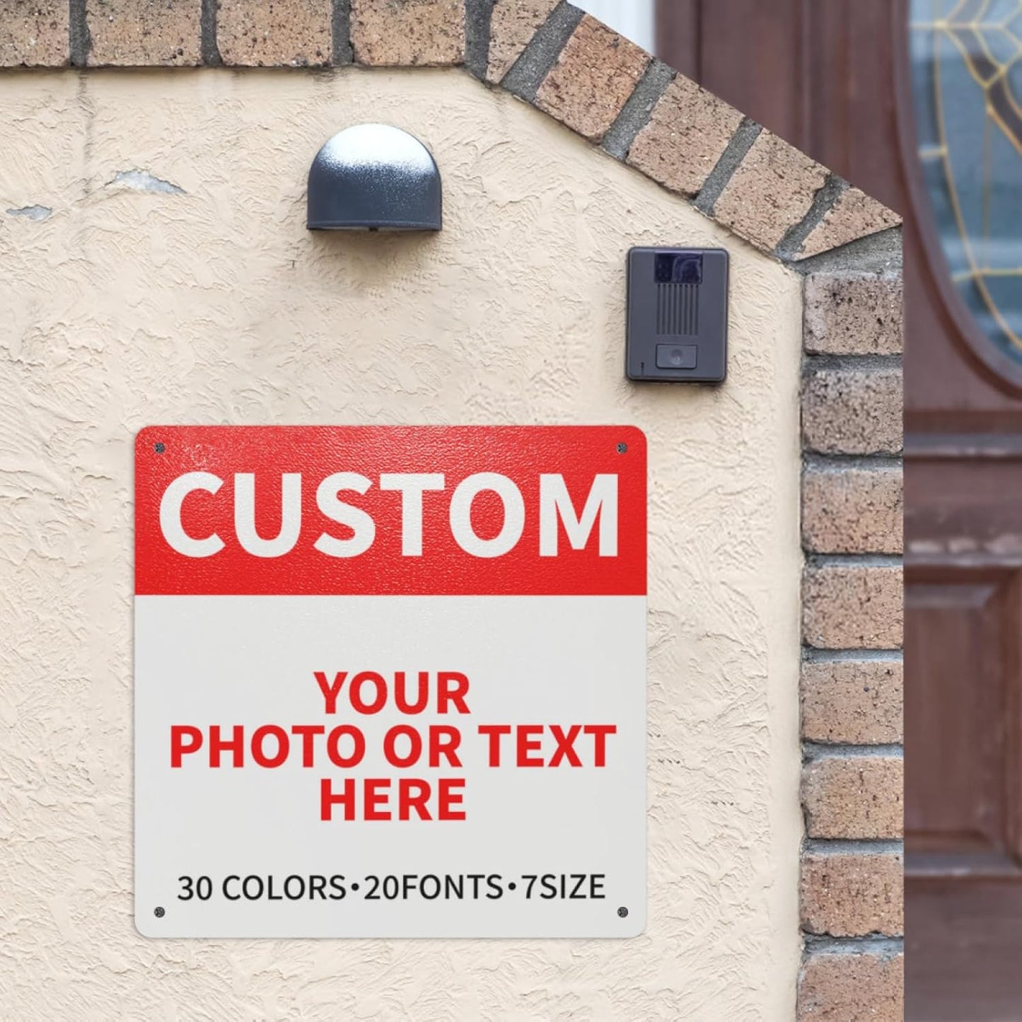Bulk Custom Signs Outdoor Metal Sign Personalized Signs for Business, Office, Home, Road Signs, Garden Signs, Parking Signs, Decorative Signs, 12''x12''
