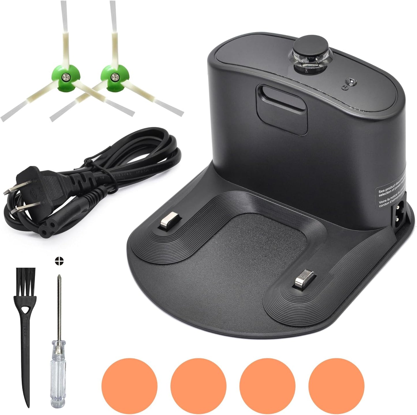 RDSJK Roomba Charger Dock, Replacement for iRobot Roomba e5 e6 i1 i3 i4 i5 i6 i7 i8 j5 j7 j9 Series & All 500 600 700 800 900 Series - Charger ADF-N1 17070 17064 4452369