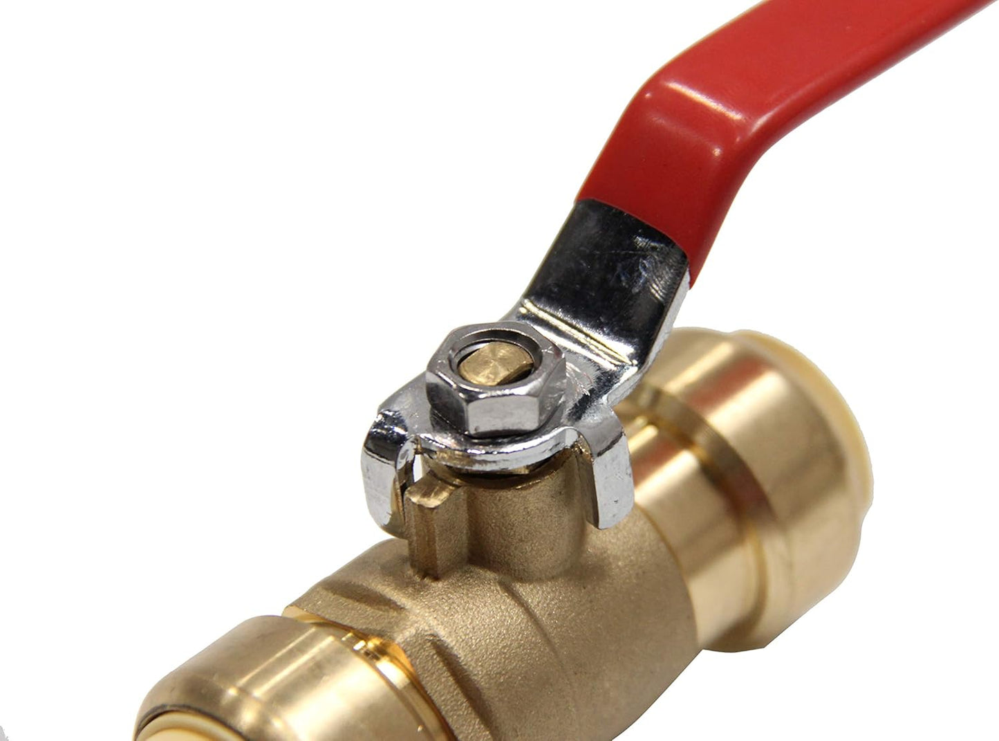 EFIELD 3/4 Inch Ball Valve for Push-Fit Full Port Ball Valve with a Disconnect Clip, UPC Certified-5 Pieces,(PF-VALVE012-5PCS)