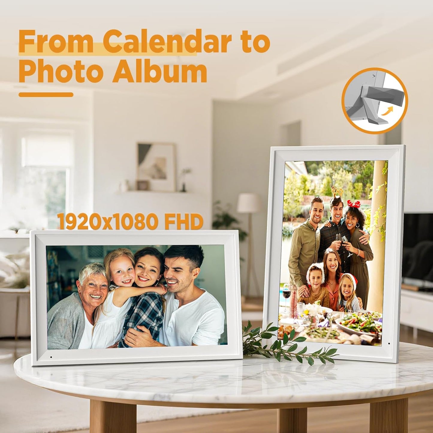 15.6 Inch Digital Calendar - Full HD IPS Smart Touchscreen Family Planner with Octa Core & 64GB, offering an Anti-Glare Electronic Calendar, Chore Chart, and Multi-Sync—Perfect Christmas Gift for Home