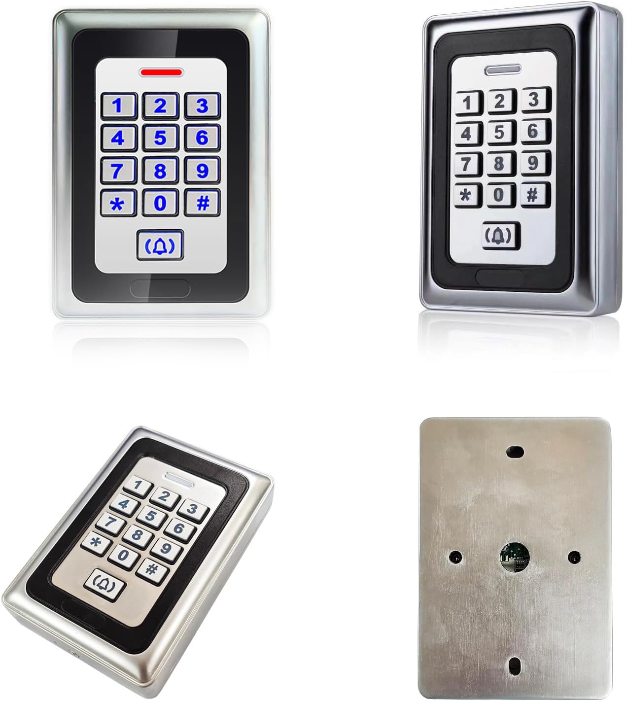 Smart Access Control System Kit – Metal Touch Keypad, 1200LB Magnetic Lock, Tuya App Remote Access, 2 Remote Controls, RFID Cards, Metal Exit Button – for Home/Office (K3-1-1200lbs Lock Kit)