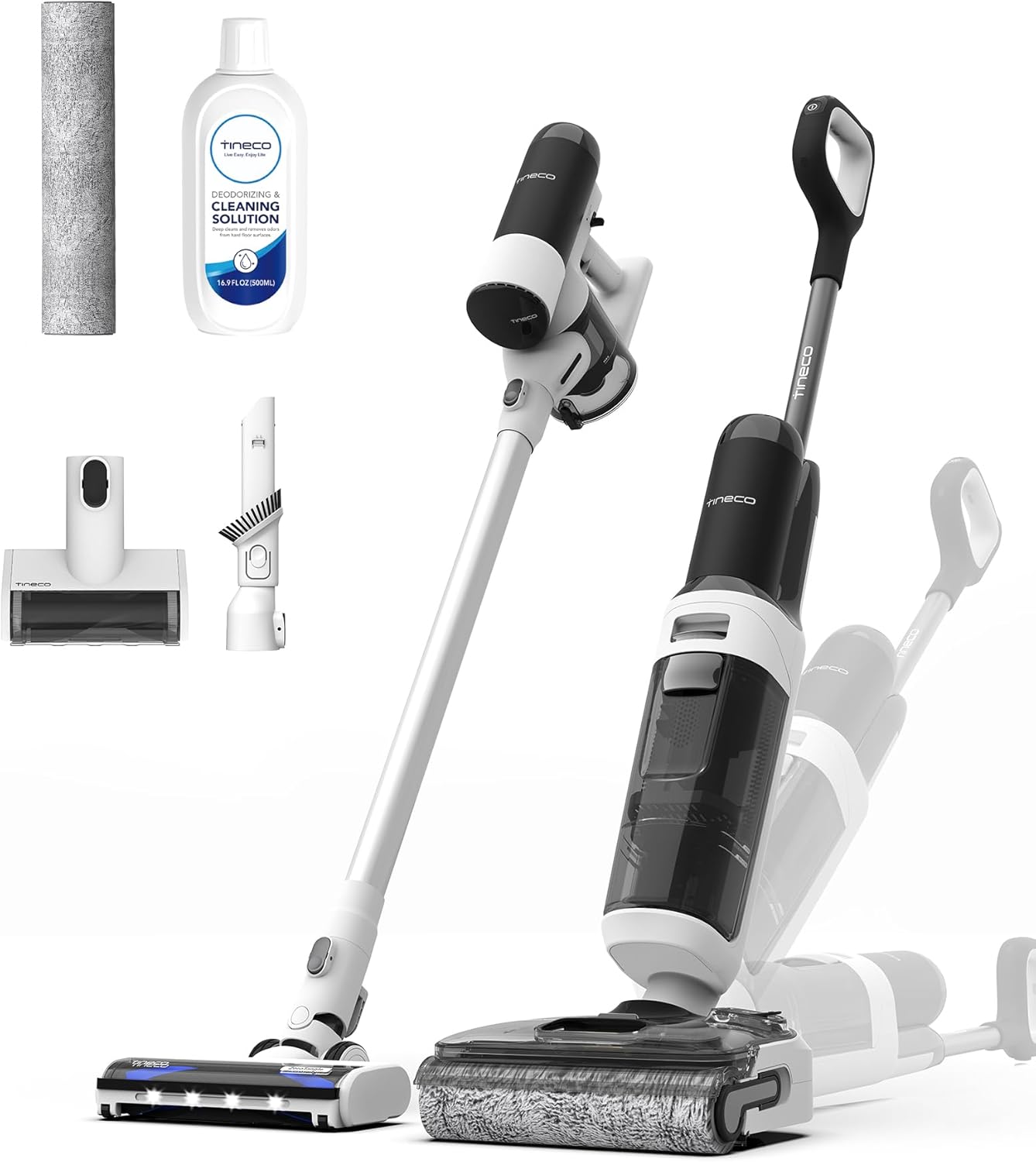 Tineco Floor ONE Switch S6 Stretch Wet Dry Vacuum Cleaner, Multi-Function, 180° Lay-Flat, Anti-Tangle Design, Self-Cleaning, 65Min Runtime, Dual-Edge Cleaning, Whole-House Cleaning Floor Cleaner