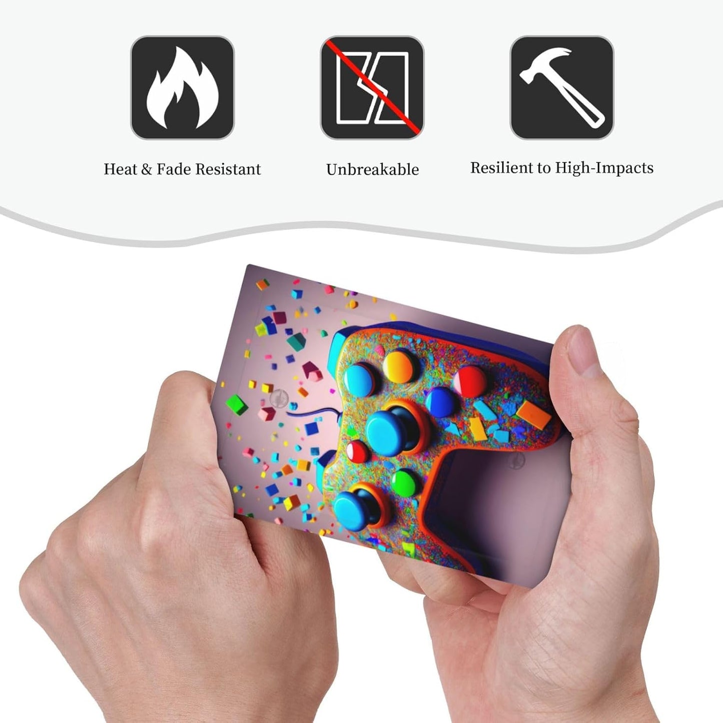 Game Controller No Device Single Blank Decorative Light Switch Covers Electrical Faceplate Switch Plates for Bathroom Kitchen Home