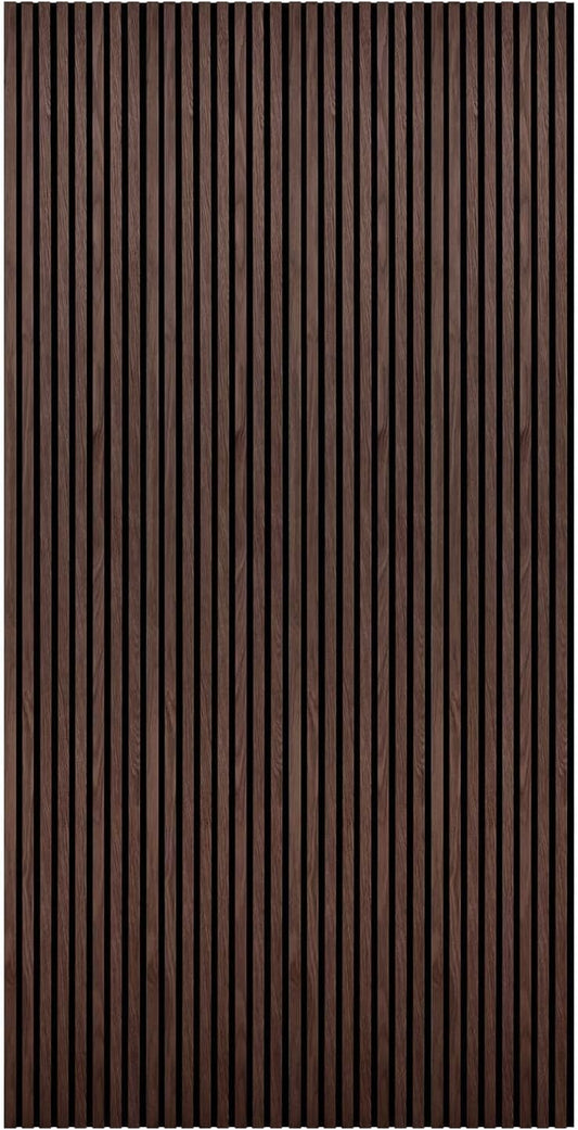 Wood Panels for Wall - Oak Acoustic Wall Panels - 4PK Wall Wood Panels - 94.49” x 12 - Soundproof Wall Panels for Decor - Acoustic Slat Wood Wall Panels for Interior Decoration of Walls (Oak) (Walnut)