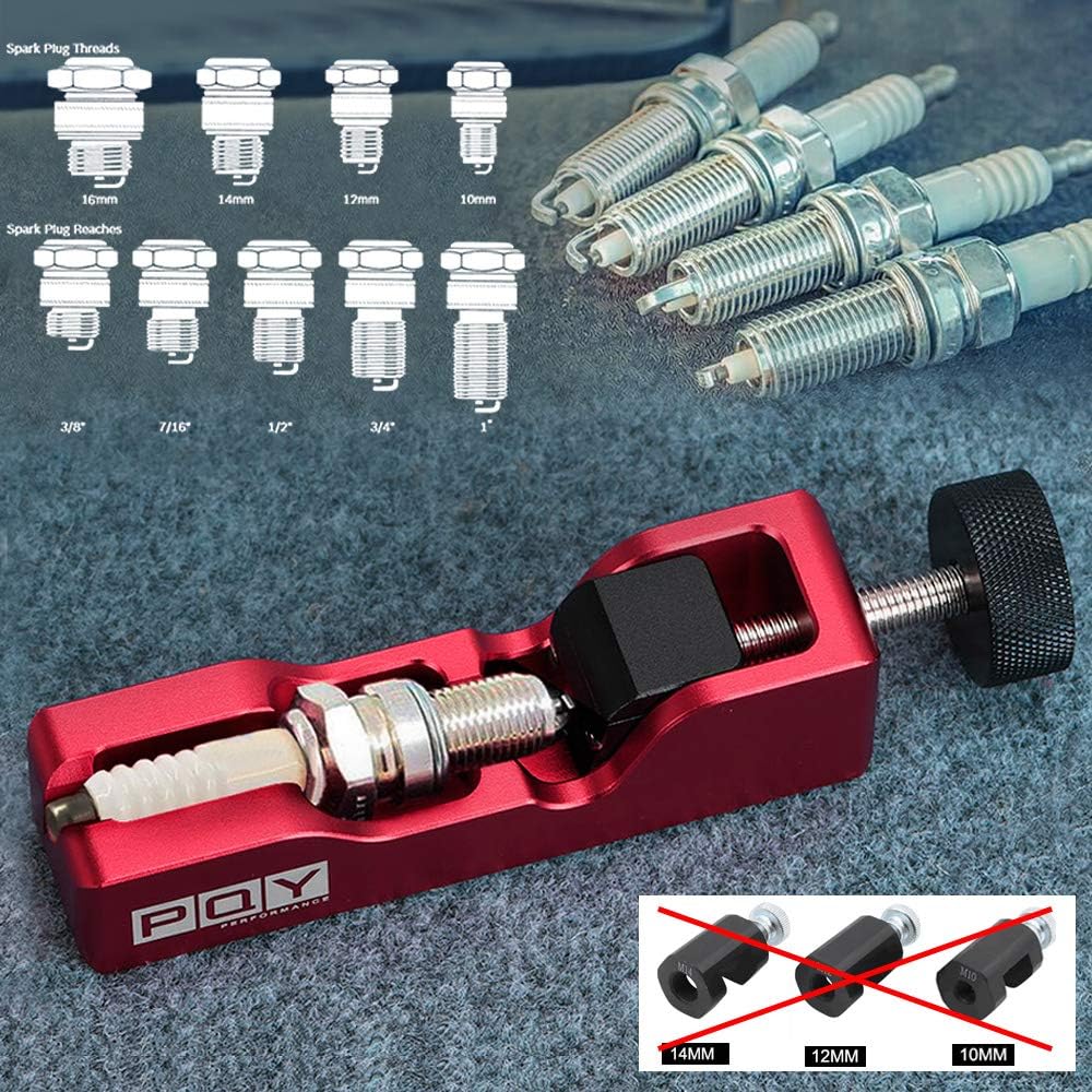 Universal Spark Plug Gap Tool for Most 10mm 12mm 14mm 16mm Spark Plugs Black
