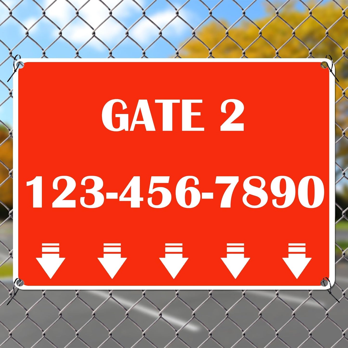 Custom Sign Outdoor Metal, Personalized Metal Sign for Parking, Gate, Delivery, Garage, Weatherproof Customized Signs for Outside, Make Your Own Signs Custom(10x7 Inches, Border)