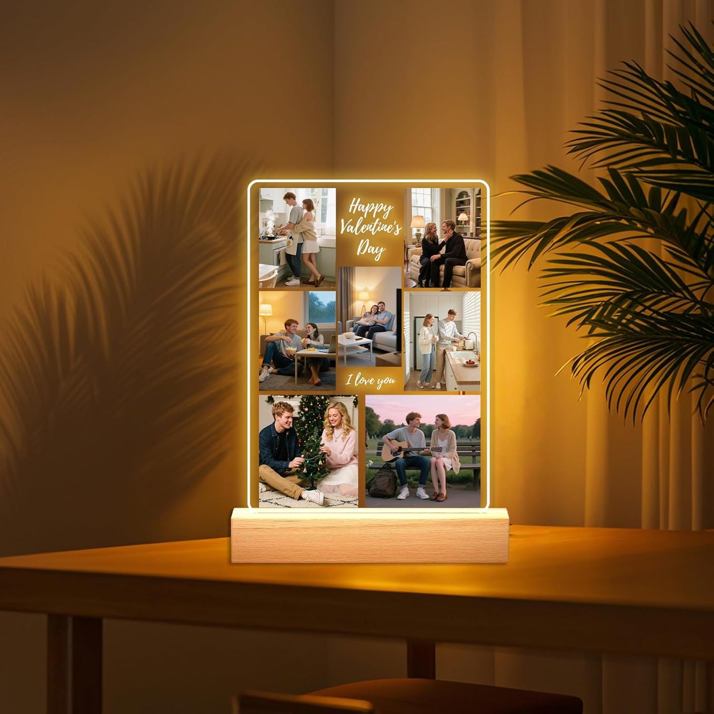 Custom Picture Frames - Customizable Decorative Sign with Photo & Song Option - Ideal Gift for Couples, Mothers Day, Boyfriend & Girlfriend (Grandma)