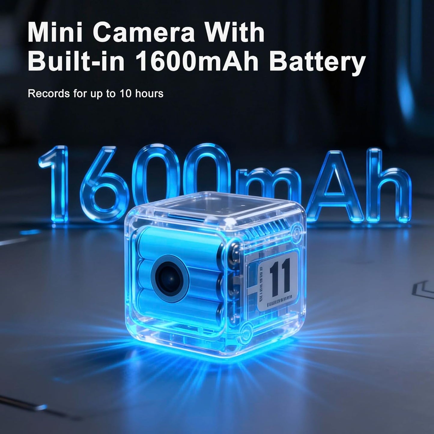 Mini Spy Cameras for Home Security, 1080P HD Security Camera No WiFi Needed, 2.4GHz, Night Vision, Wireless, Indoor Nanny Cam Hidden Camera for Bedroom, Pet, Elder, Garage