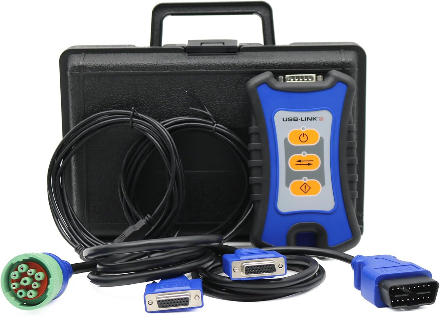 for Nexiq 3 121054 USB Link 3 Wired Edition Universal Truck Excavator Diagnostic Scanner Repair Info Database Plug & Play for Heavy Duty Diesel Engine Code Reader Tool (Nexiq 3)