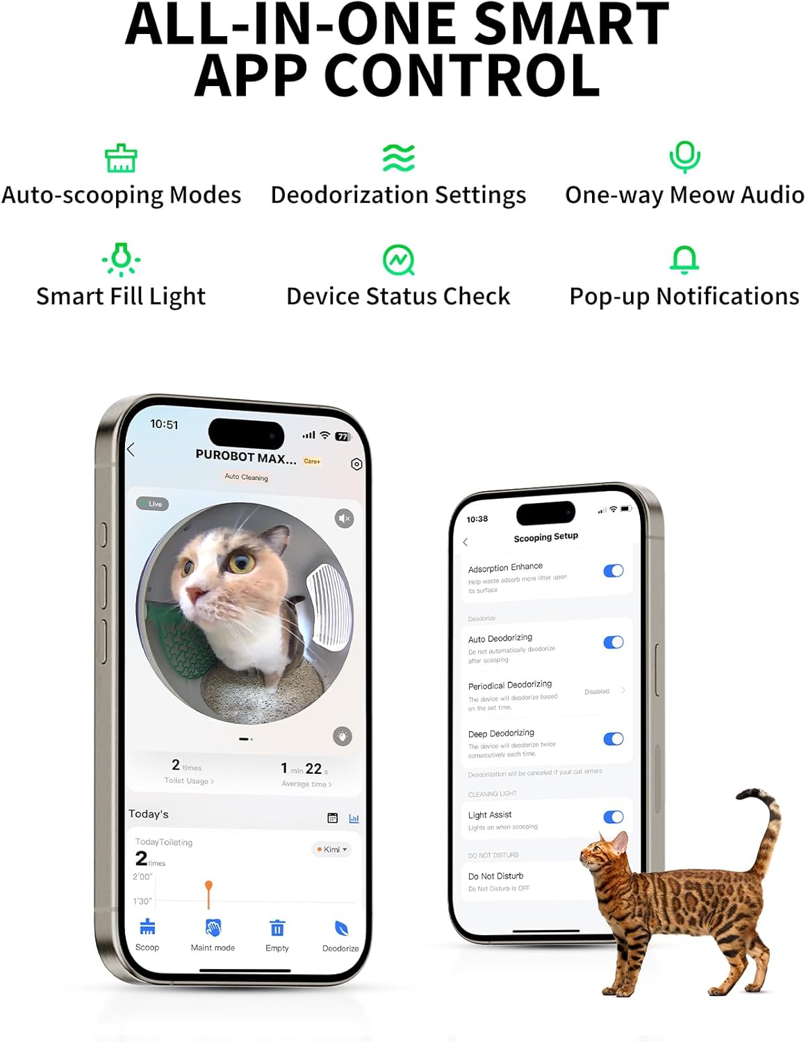 PETKIT 2025 New Purobot Max Pro Cat's Facial Recognition AI-Camera Automatic Cat Litter Box, 210° Wide Angle, 5G WiFi App Control Self Cleaning Cat Litter Box Large, Odor-Free & Integration Safety